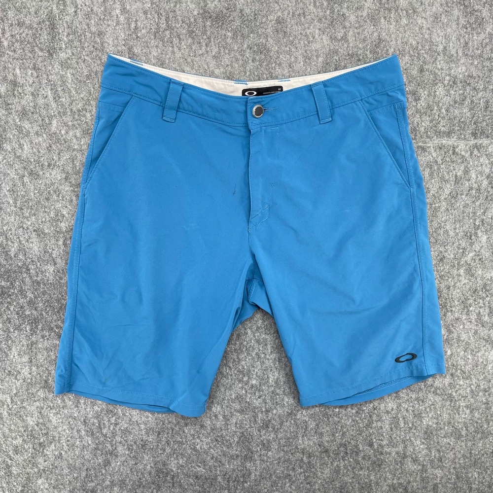 Oakley Shorts Mens 32 Blue Regular Fit 5 Pocket Casual Golf